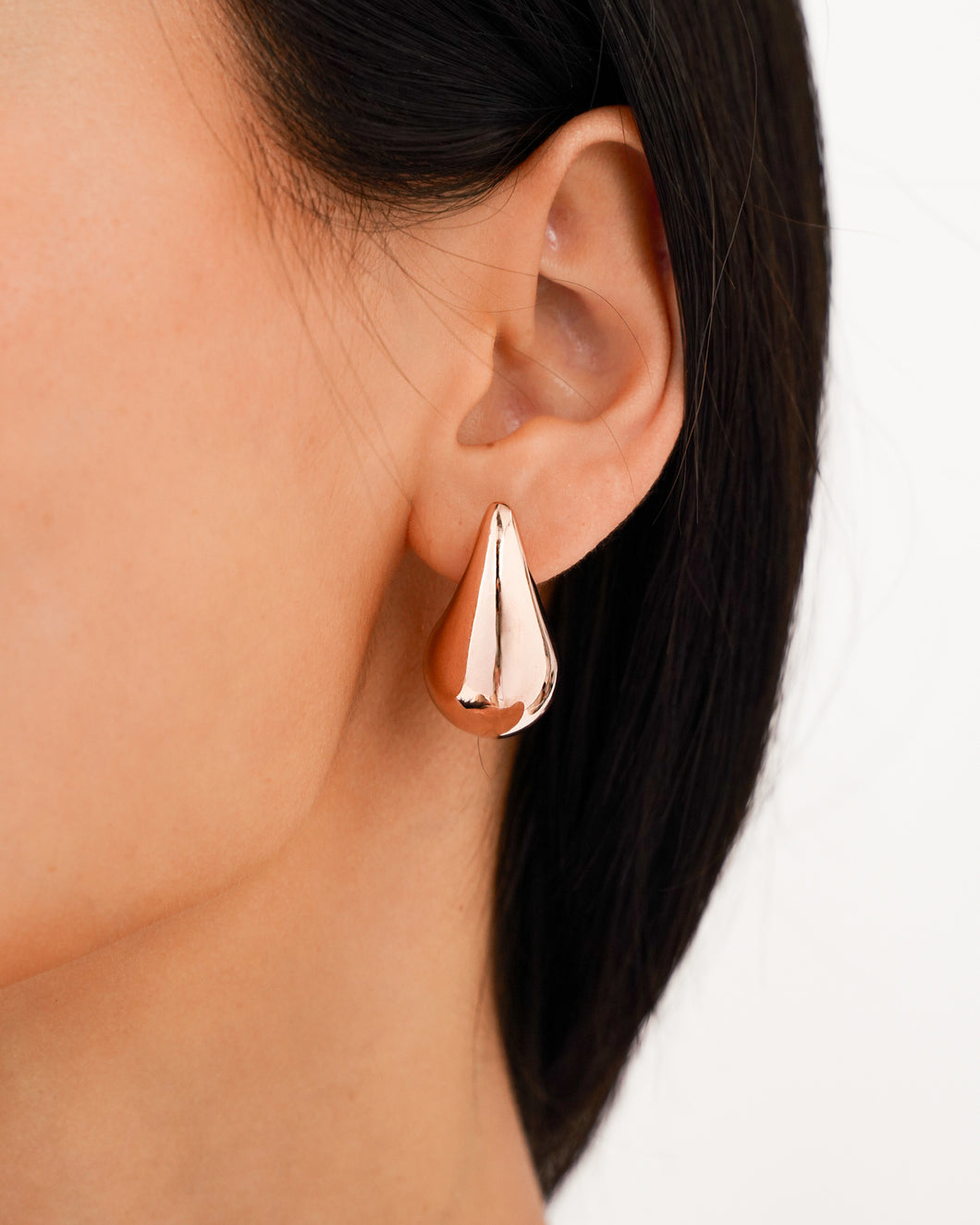 Waterdrop Earrings in Rose Gold