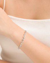 Load image into Gallery viewer, White Gold Bangle with Pavé
